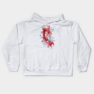 Garnet Koi Fish Kids Hoodie